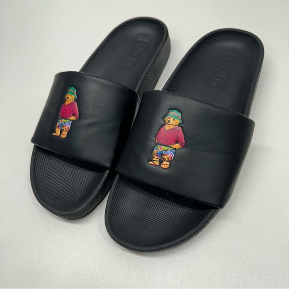 Polo Ralph Lauren Vacation Cayson Big Bear Slide Sandals Mens Size 12 - Picture 2 of 7